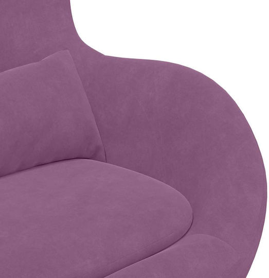 Armchair Purple 63x73x90cm