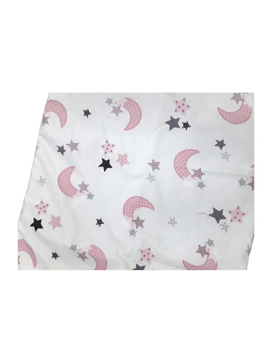 Beboulino Moon Stars Changing Pad Pink 50x80cm.