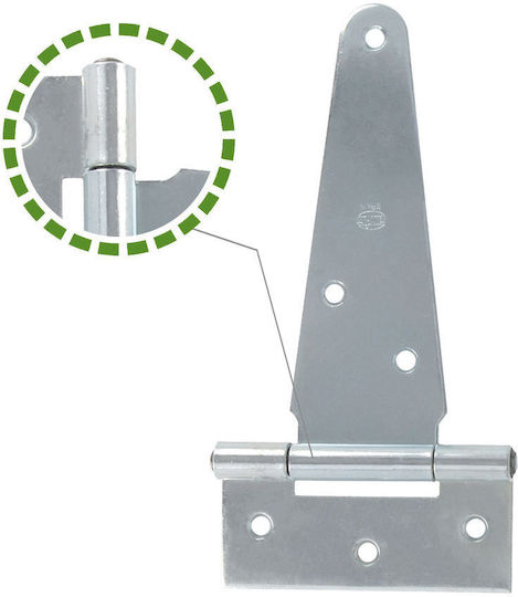 Amig Galvanized Door Hinge T Shaped 155x88mm