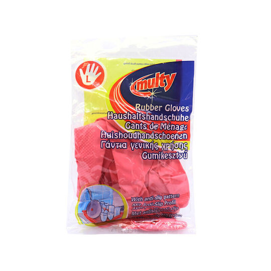 Multy Oven Gloves Latex Large Red 1pcs