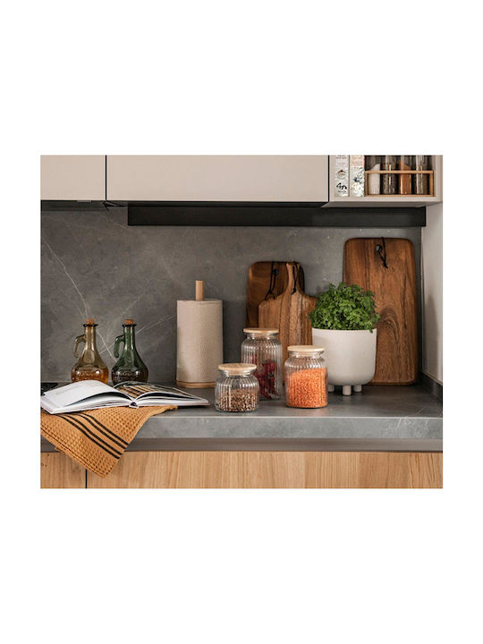 Andrea House Allgemeine Verwendung Glasvase mit Deckel Transparent 600ml 1Stück