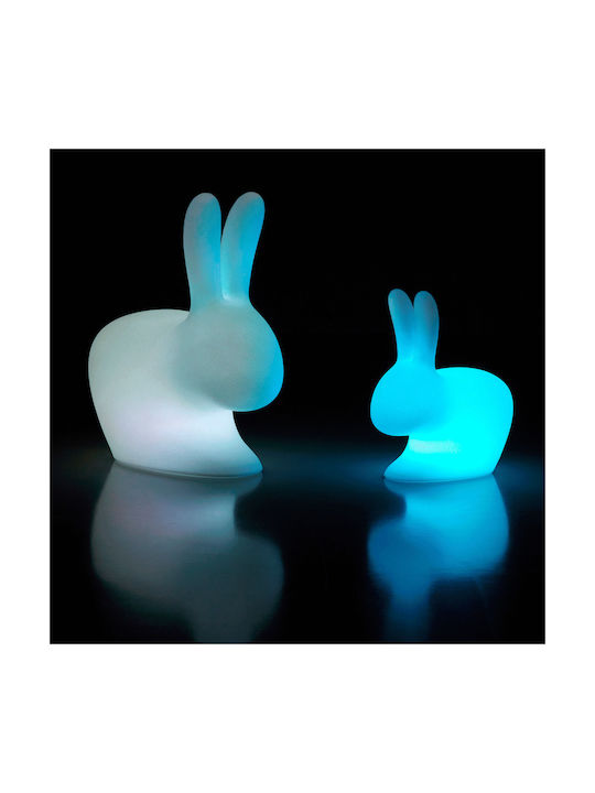 Qeeboo LED Kinder Dekorative Lampe Weiß 69x39.5cm
