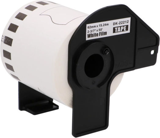 DK-22205 Label Maker Tape Compatible with Brother 30.5m x 62mm in White Colour Compatible with Brother DK