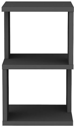 Bedside Table Carter Wooden Grey 29.6x29.6x49.4cm