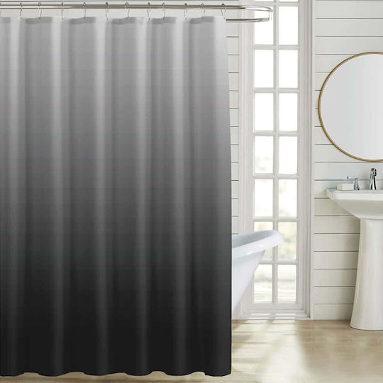 Ankor Ντεγκραντέ Κουρτίνα 180x200cm Γκρι Αποχρώσεις 846337