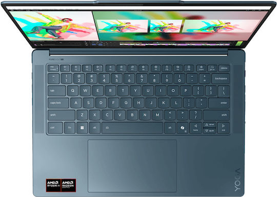 Lenovo Yoga Slim 7 14AKP10 14" OLED FHD+ (Ryzen AI 300 Serie-7 350/32GB/1TB SSD/W11 Startseite) Tidal Teal (GR Tastatur)
