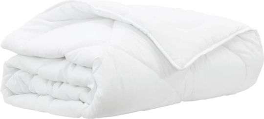 vidaXL King Size Decke 260x220cm Weiß