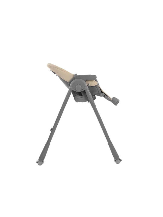 Kikka Boo Pastello 2 Foldable Baby Highchair with Adjustable Height Beige