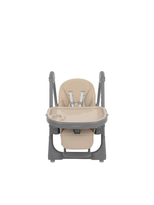 Kikka Boo Pastello 2 Foldable Baby Highchair with Adjustable Height Beige