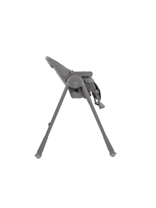 Kikka Boo Pastello 2 Foldable Baby Highchair with Adjustable Height Gray