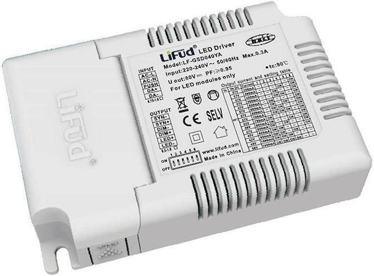 Geyer Τροφοδοτικό LED Ισχύος 40W με Τάση Εξόδου 10V για Panel