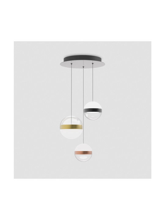 Ideal Lux Κρεμαστό Φωτιστικό Μαύρο LED 250x231εκ.