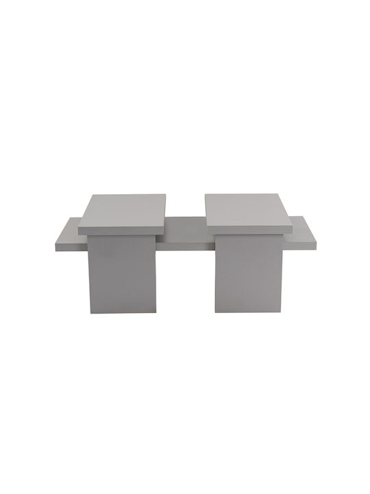 Rechteckiger Zentral Kaffeetisch Sanctuary Holz Grau M110xB45xH41,5cm