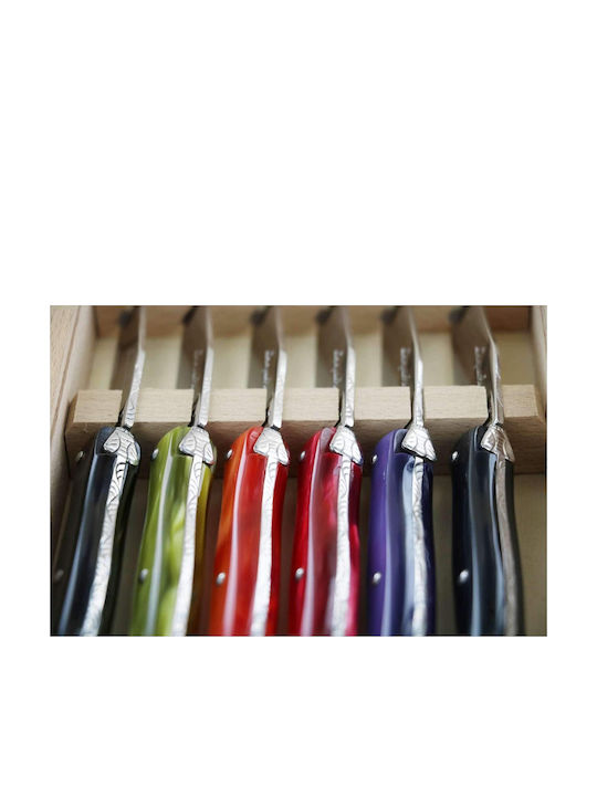 Andre Verdier Automne Laguiole Deluxe Set Cuțite Cu Bază Din Oțel Inoxidabil 12cm 6 Bucăți