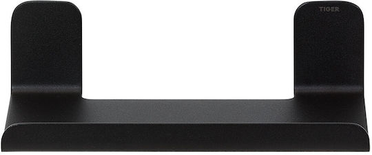 TIGER Wall Mounted Bathroom Shelf Metallic 18x10.1x5cm Black