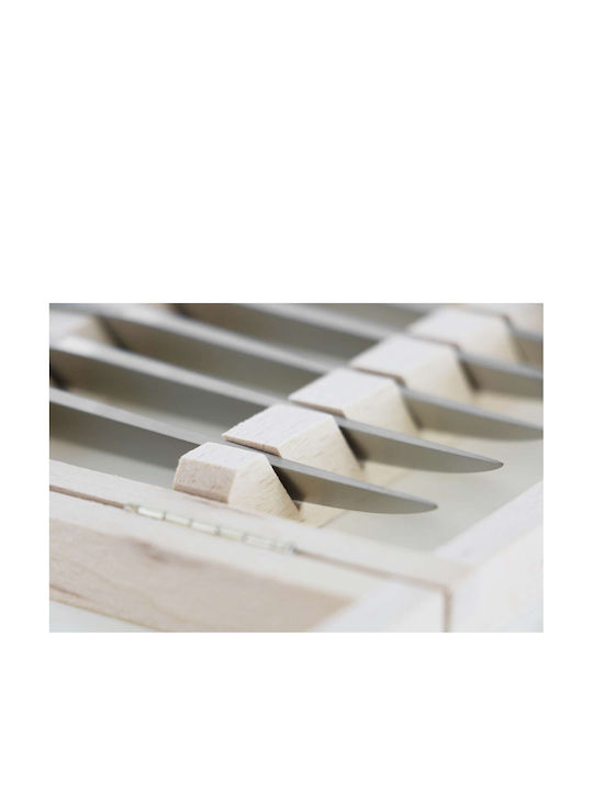 Andre Verdier Laguiole Origine Set Cuțite Cu Bază Din Oțel Inoxidabil 12cm 6 Bucăți