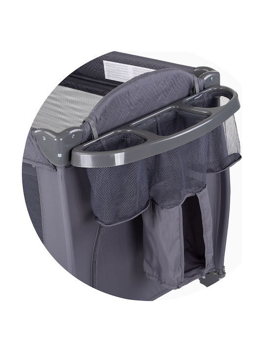 Chipolino Laufstall 2 Ebenen mit Matratze Gray