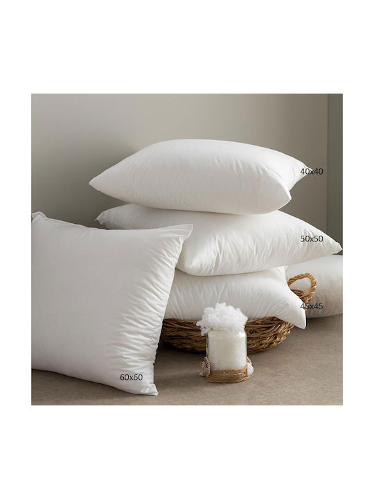 Vesta Home Umplutură Pernă Din 100% Bumbac Alb Alb 40x40cm