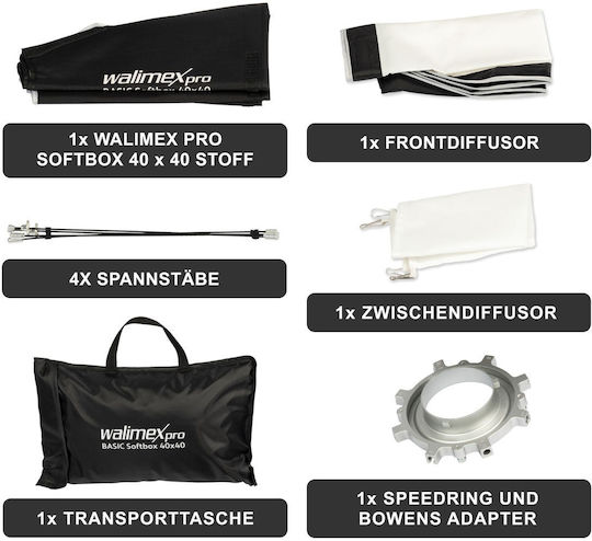 Walimex Pro Softbox Basic 40x40