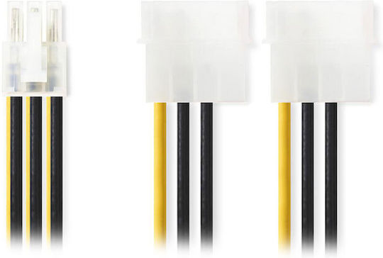 Nedis 4-Pin Molex - 6-Pin PCIe Cable 0.15m Πολύχρωμο CCGP74210VA015