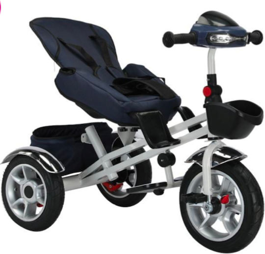 Convertible Kids Tricycle with Parental Handle 4 in 1 Blue