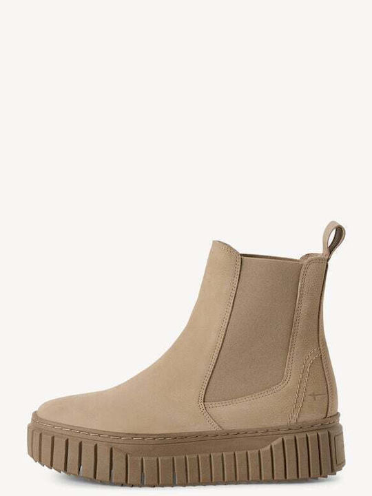 Leder Stiefeletten Damen Braun