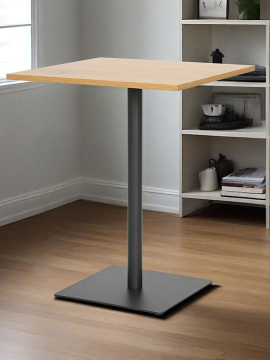 Nerobian Pătrat Masă Sala de mese Lemnoasă Sonoma Shade 60x60x75buc