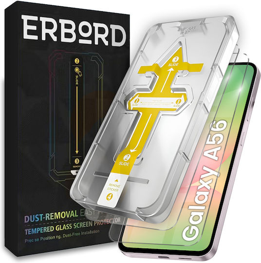 2x Γυαλί Samsung Galaxy S25 Edge Πλαίσιο Εύκολη Εγκατάσταση Erbord Easy App
