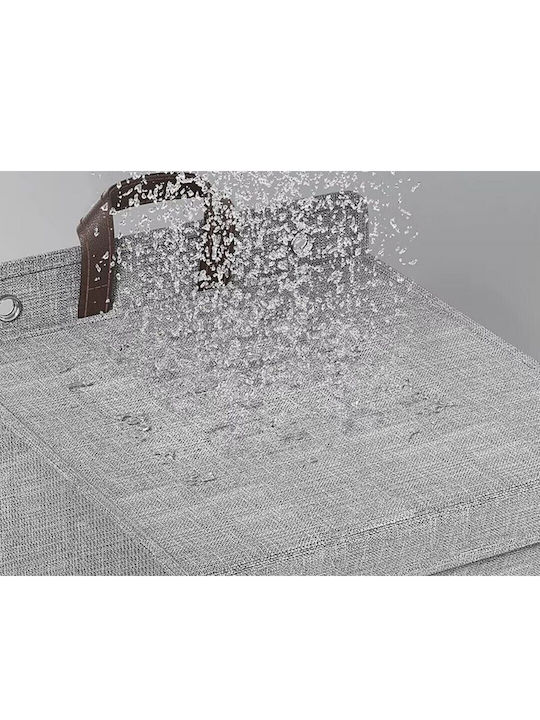 Verk Group Καλάθι Απλύτων Υφασμάτινο Πτυσσόμενο 57x40x15cm Γκρι