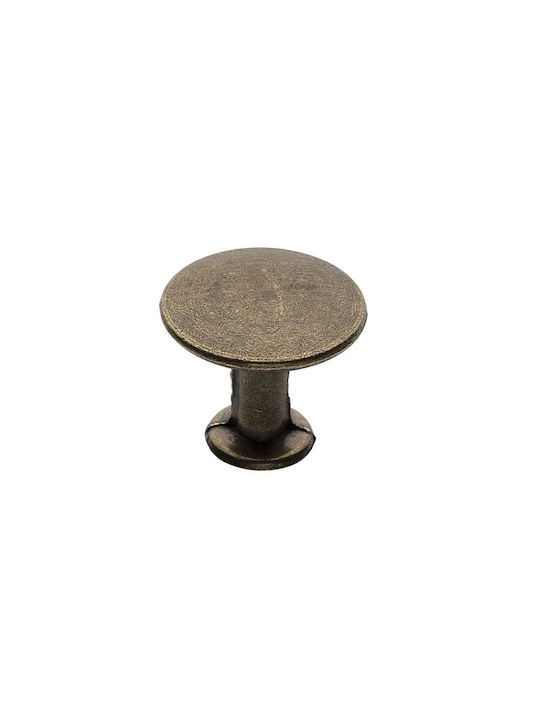 Roline 541 Antique Knob Furniture made of Zamak in Bronze Color D25mm 541 1pcs