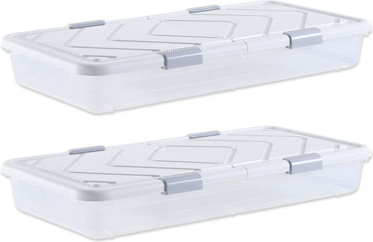 Vevor Storage Case For Clothes in Gray Color 101.092x51.054x14.986cm 2pcs