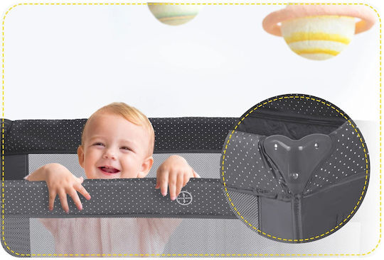 Ricokids Loc De Joacă Cu Două Nivele Cu Saltea Gri 65x125cm