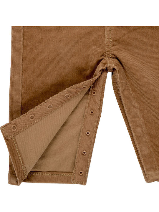Kids' Corduroy Jumpsuit Brown