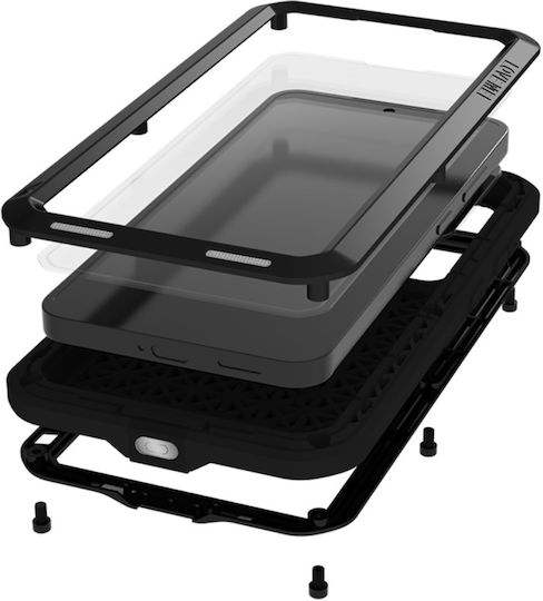 Love Mei Case Samsung Galaxy S25 Armored Black Glass