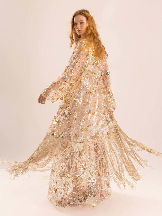 Damen Kimono Gelb