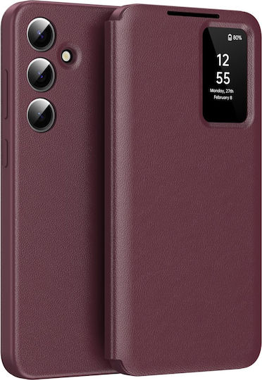 Портмоне Изкуствена кожа Бордо (Galaxy S25)