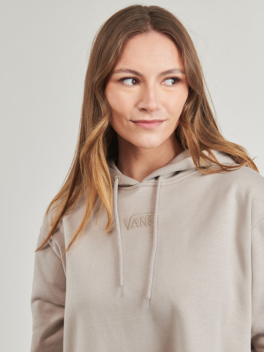Mini Athletic Dress with Hood Beige
