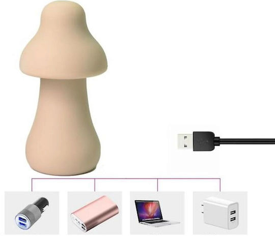 Wet Garden Mushroom Vibrator mit Fernbedienung Beige