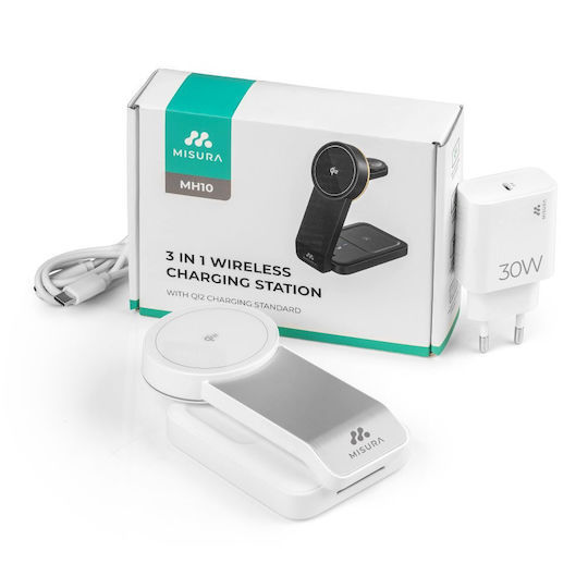 MISURA Încărcător Wireless (Qi Pad) 15W Albς