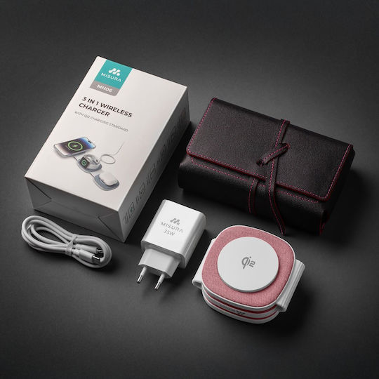 MISURA Φορτιστής Magsafe 15W Ροζ (MH06)