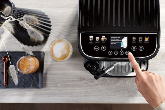De'Longhi Magnifica Evo Next Automatic Espresso Coffee Machine 1450W Pressure 15bar for Cappuccino with Coffee Grinder ECAM310.60.B