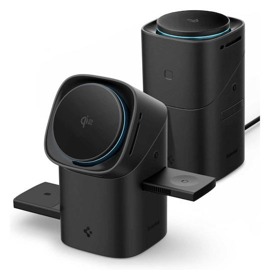 Spigen Ασύρματος Φορτιστής Qi2 15W Μαύρος (Essential EF223MS)
