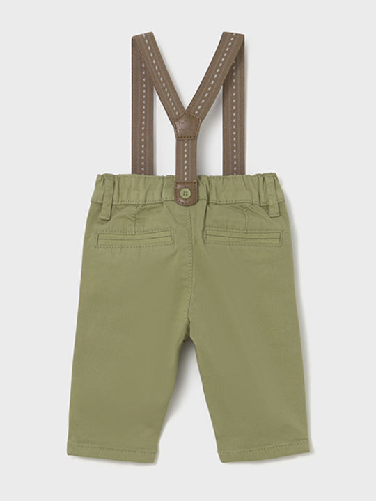 Kinder Schlaghose Stoff Olive Lang