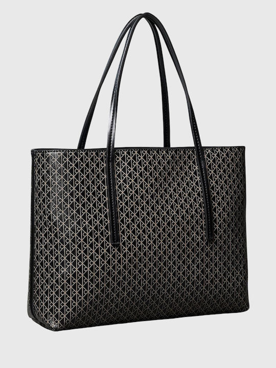 Aop Small Women's Tote Bag Black