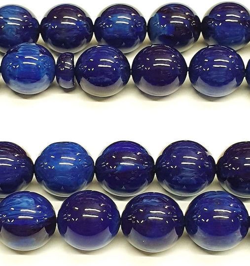 Roloi Komboloi Mastic Worry Beads with 33 Beads Blue 38cm