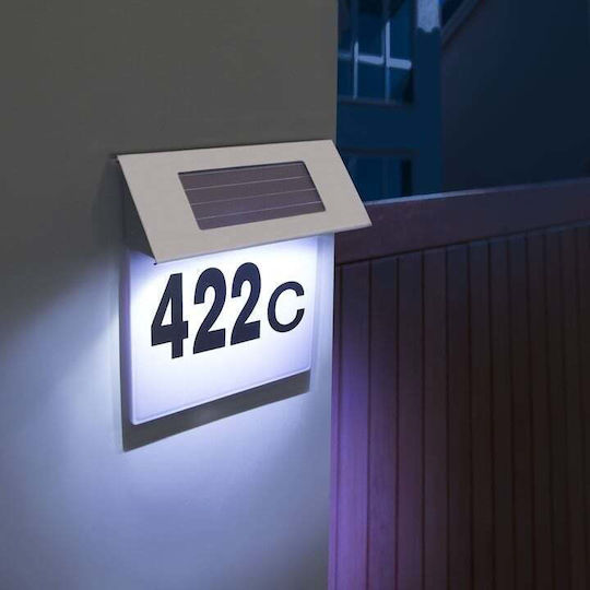 Lampă Solară Numărul casei 1W 1300lm cu Senzor de Mișcare și Fotocelulă IP65