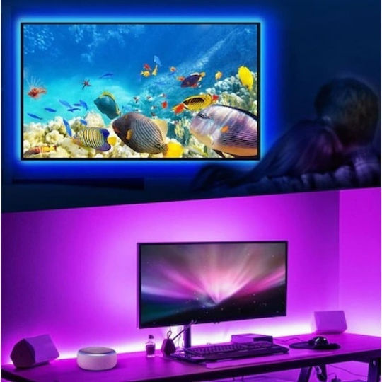 Inteligent Bandă LED Pentru televizor 12V RGB Lumină 10m cu Telecomandă
