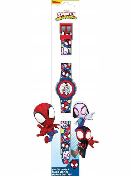 Kids Licensing Kinder-Digitaluhr mit Kautschuk/Plastikarmband Mehrfarbig