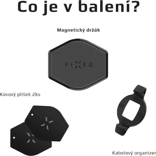 Fixed Βάση Κινητού Αυτοκινήτου με Μαγνήτη και Ασύρματη Φόρτιση Μαύρη