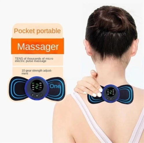 Massagegerät für den Nacken, die Taille & den Körper Schwarz